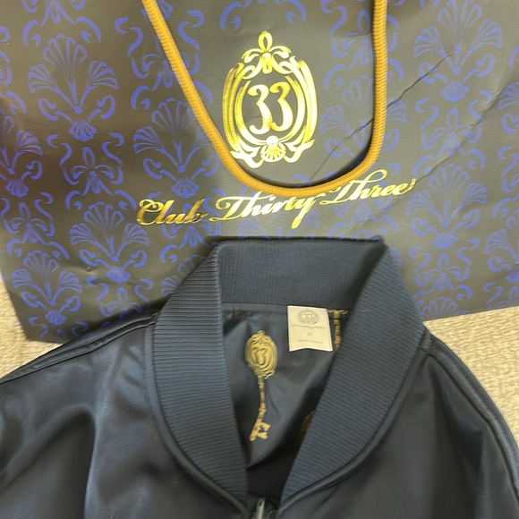 Women’s small Club 33 satin reversible club 33 bomber jacket 💙🔑🔥 - Picture 6 of 15